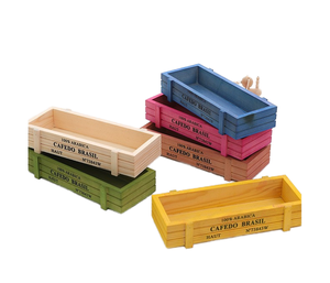 Modern Chrome Plated Pine <b>Wood</b> Decorative Desktop Plant Pots for Indoor Succulent Plant Box Home Decor - Product Image 1