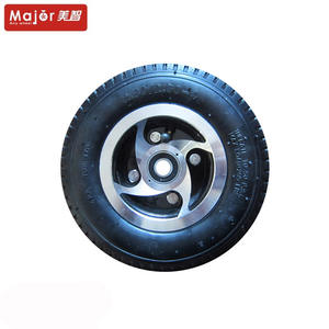 8 इंच वायवीय इंफ्लेटेबल रबर व्हील 200 एक्स 50 कैस्टर ट्रक टायर टिकाऊ पहियों के साथ हाथ ट्रक - Product Image 3