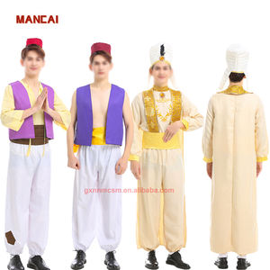 Disfraz de Aladino y la Lámpara Mágica para Espectáculo, Traje de Cosplay para Hombre Adulto, Carnaval de Halloween, Disfraz de Príncipe Árabe con Luz Divina - Product Image 1
