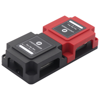 Boîtier de distribution de barres omnibus robuste 400A 12-48V avec 8 bornes à goujons M10 en acier inoxydable pour distribution d'énergie solaire, VR et marine