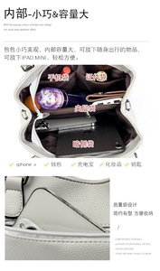 Bolsa Tote Personalizada de Cuero PU, Bolsos de Mano de Lujo para Mujer, Bolsos de Diseñador, Bolsos Cruzados de Alta Calidad para Dama - Product Image 2