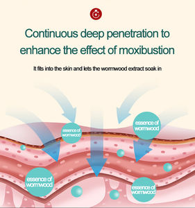 Meilan Parches de Moxibustión Adhesivos de Artemisia con Certificación CE, Logotipo Personalizado, para Hombres y Mujeres, Calor Calmante, Alivio del Dolor, Compresas Calientes de Hierro - Product Image 3
