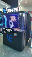 Robot barista intelligent à IA, distributeur automatique de café commercial, machine à expresso intelligente avec imprimante DIY