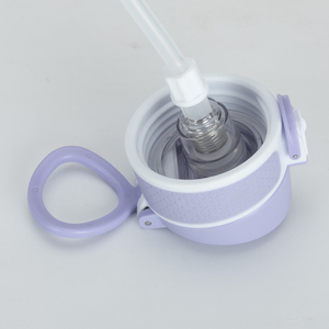 Nouvelle gourde portable en acier inoxydable avec anse, couleur dégradée, isolée, sans BPA, pour l'extérieur, avec paille en silicone - Product Image 5