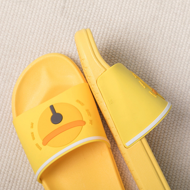 Summer Beach Flip Flops Bathroom Flat Sandals PVC Outsole Non-slip Slides Slippers for Women