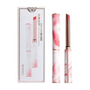 กล่องของขวัญลิปสติก Mansly Pink Marble Rose พร้อมดอกไม้ประดิษฐ์ ลิปสติกเนื้อแมทท์วีแกน บำรุงริมฝีปาก ของขวัญสุดโรแมนติกสำหรับผู้หญิง เครื่องสำอางขายส่ง - Product Image 5