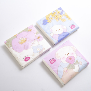 Tecido Facial Personalizado Bonito Cor Dos Desenhos Animados Papel Impresso 3ply Virgem Polpa De Madeira Em Relevo Padrão Adorável Guardanapo Tecido Facial Diário - Product Image 2