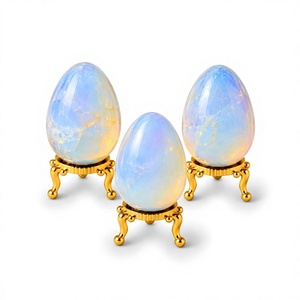 Opalite Crystal <b>Egg</b> Premium Natural Stone <b>Egg</b> Wholesale Home Accent Reiki <b>Decor</b> Wholesale Gemstone <b>Eggs</b> Exporter India - Product Image 1