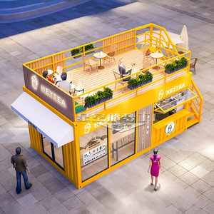 Contenedor Móvil para Tienda de Té Heytea, 4.8m, Acero Inoxidable, Fácil Montaje, Tienda de Comida y Bebidas para Exteriores - Product Image 3