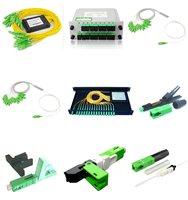 Divisor PLC, Mini Tubo de Acero, Varios Conectores UPC APC, Tubo de Acero para Fibra Óptica FTTH