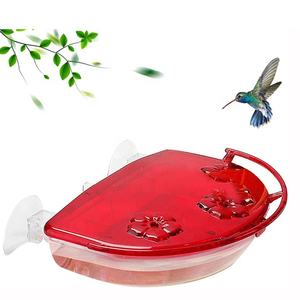 ถาดให้อาหารนกแบบติดกระจก 8 ออนซ์ พร้อมที่วางอาหาร 3 จุดและที่นั่งสำหรับนกฮัมมิงเบิร์ด - Product Image 6