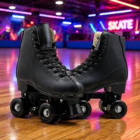 Patins à roulettes blancs à 4 roues avec roulements ABEC-7 et roues en PU - Jun Ran JR-875E pour les sports de plein air