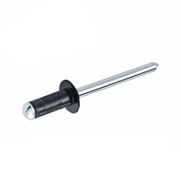 Rivets aveugles plats rouges ouverts en aluminium et acier DIN7337 2,4 mm 3,0 mm 3,2 mm