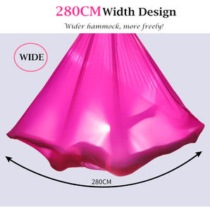 Indoor <strong>Aerial</strong> Yoga Hammock with Logo Anti Gravity Air Nylon Inversion <strong>Portable</strong> Fabric <strong>Aerial</strong> Silk Yoga Swing Hammock - Product Image 4