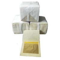 Feuille d'or 24K pur et 98% or pur, 4.33X4.33CM, 8X8CM, 9.33X9.33CM, pour peinture, décoration et cosmétiques