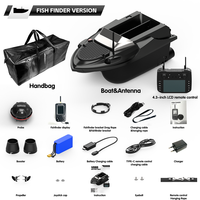 V080 2025 Nouveau Bateau Amorceur de Pêche à Grande Vitesse pour Carpe avec Sonar GPS, Détecteur de Poissons, Retour Automatique sur 180 Points GPS, Portée 800M, Capacité 3KG, 12V et Crochet de Largage