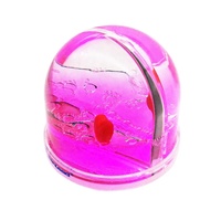 DIY Bingkai Foto Akrilik Desain Kustom Ramah Lingkungan 80x70mm Bentuk Kubah Dekorasi Rumah Hadiah Meja Glitter Mengkilap Sisipan Foto Snowglobe