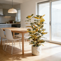 Plantes artificielles en caoutchouc variées Nifloral, vente en gros, faux arbre en pot pour la décoration intérieure