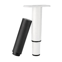 Pieds de Table en Métal à Hauteur Réglable Jambes Remplacement Meubles Lit Cadre Pieds de Support Jambes
