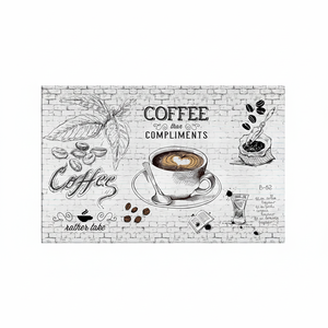 งานศิลปะบนผ้าใบพิมพ์ลายสวยงาม - ของขวัญสำหรับคนรักกาแฟที่สามารถปรับแต่งได้อย่างลงตัว ผ้าใบห่อหุ้ม - Product Image 2