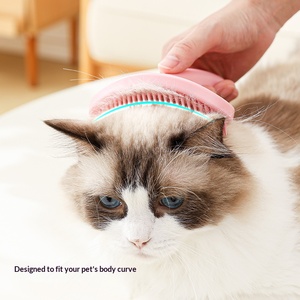 Spazzola per la rimozione dei <span class=keywords><strong>peli</strong></span> di gatti a pelo corto, pettine in silicone per cani e gatti con raccoglitore di <span class=keywords><strong>peli</strong></span> per piccoli animali - Product Image 2