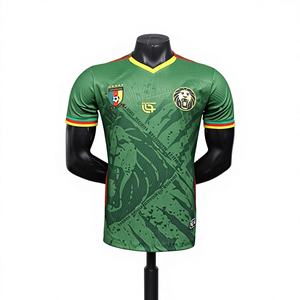 Kamerun Trikot Spielerversion Heim Auswärts Afrikanische Nationalmannschaft Grenzüberschreitende Vertriebsversion Fußballtrikot Kurzarm Polyester - Product Image 1