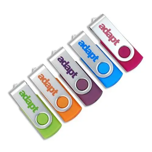 De Nieuwste Swivel Usb Flash Drive 4 Gb 8 Gb 16 Gb Metalen Usb Stick 32 Gb 64 Gb Pendrive usb 2.0 Pen Drive U Disk