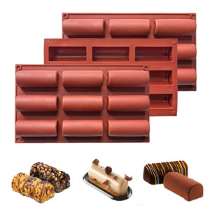 <span class=keywords><strong>Moule</strong></span> à gâteau en <span class=keywords><strong>silicone</strong></span> Twinkie Pan pour mousse cylindrique 3D, moules à pudding DIY, <span class=keywords><strong>moule</strong></span> en <span class=keywords><strong>silicone</strong></span> oblong à 9 cavités pour la pâtisserie - Product Image 5