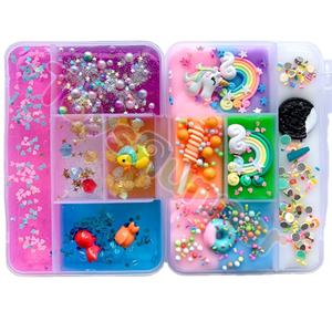Kit de slime nuageux en argile DIY, jouets, accessoires licorne, résine, tranches de gâteau, biscuits, slime arc-en-ciel - Product Image 1