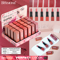 Rouge à lèvres hydratant brillant, imperméable, anti-transfert, longue tenue, couleur intense, 6 teintes, OEM ODM, étiquette privée, logo personnalisé