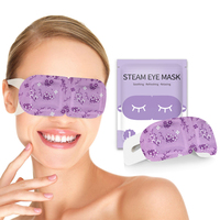 Masques oculaires en coton personnalisés à la vapeur avec sangle élastique, compresse chaude jetable pour le sommeil et les voyages, fourniture OEM
