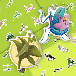 54 uds/<span class=keywords><strong>Mantis</strong></span> hoja de pegatinas de dibujos animados, pegatinas de corte de insectos de vinilo impermeables personalizadas, decoración de diarios, suministros para álbumes de recortes, Impresión de pegatinas - Product Image 5
