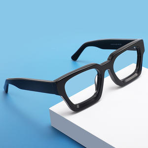 Nuevas Monturas de Gafas Cuadradas de Acetato A1439, Montura Completa Unisex, Protección Anti-UV, Gafas Lisas, Origen Wenzhou - Product Image 2