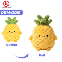 Peluche Pastèque Personnalisée Douce et Rembourrée, Coussin Fruit d'Été, Service de Marquage Personnalisé, Usine ODM
