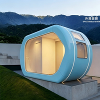 Maison capsule intelligente préfabriquée modulaire mobile de luxe, anti-corrosion et durable, pour extérieur, contrôlée par la voix