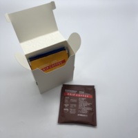 Boîte en carton pliable recyclable de qualité alimentaire, avec revêtement UV, estampage à chaud et gaufrage pour l'emballage de gâteaux, boissons et liquides