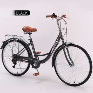 Bicicleta Vintage/OEM de Acero para <span class=keywords><strong>Mujer</strong></span>, Fabricada en China, Económica, de Buena Calidad, 7 Velocidades, Urbana, con Suspensión Completa - Product Image 4