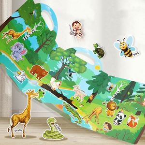Cadeaux d'anniversaire pour enfants Animaux marins Dinosaures Espace Livres d'autocollants réutilisables pour les tout-petits de 2 à 4 ans - Product Image 3