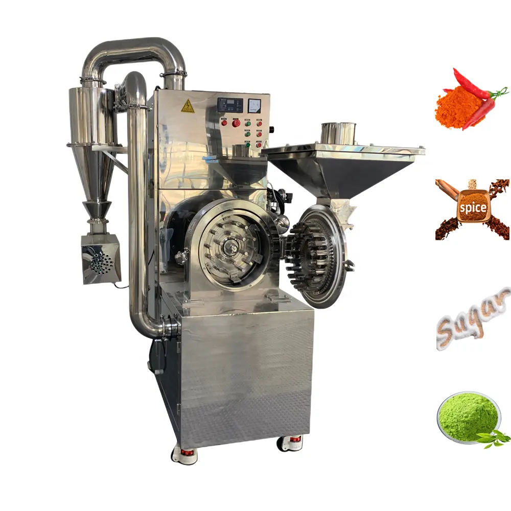 DZJX Low Noise Fine Powder Grinding Machine For Curry Universal Cassia Grinder Mill Cyclone Dust Removal Universal Crusher