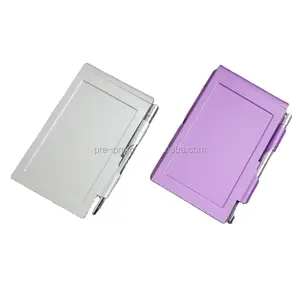 Groothandel Custom Mini Aluminium Metal Cover Memo Pad Met Pen Houder