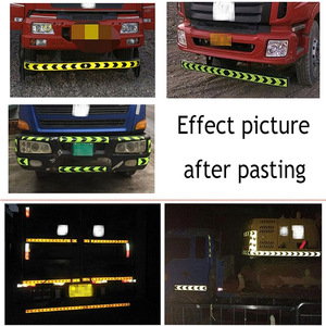 Bande réfléchissante de signalisation de danger à haute intensité, bande réfléchissante de sécurité autocollante pour voiture, bande réfléchissante de nuit - Product Image 5