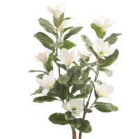 JWS4116 Plante Artificielle en Plastique Aspect Naturel Magnolia Camélia Grand Arbre Bonsaï Décoratif en Pot Style Nordique Écologique