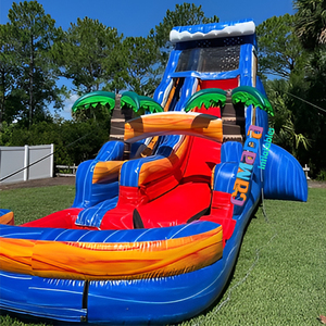 Tobogán Inflable Comercial <span class=keywords><strong>de</strong></span> PVC, Tobogán Acuático Gigante para Uso Familiar y Escolar, Castillo Inflable Acuático <span class=keywords><strong>con</strong></span> <span class=keywords><strong>Piscina</strong></span> para Exteriores - Product Image 1