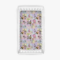 Drap de lit pour bébé en fibre de bambou personnalisé, doux et respirant, ensemble de draps de lit pour bébé, toutes saisons, protège-matelas hypoallergénique