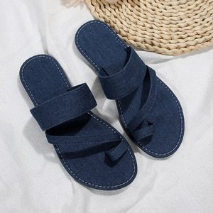 Summer Ladies Platform Slip-on Open Toe Slippers with Rubber Outsole for Outdoor <b>Beach</b> Use Comfortable Fashion Trend JFXSHOES - Product Image 3