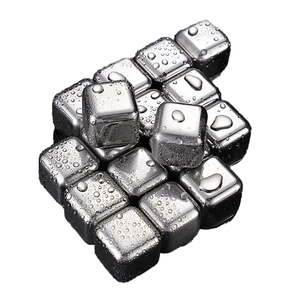 Cubes de glace réutilisables en acier inoxydable 304 pour boissons fraîches, accessoires de bar, pierres à <span class=keywords><strong>whisky</strong></span> - Product Image 1
