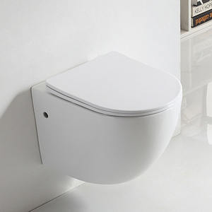 Inodoro colgado en la pared sin montura Mulit Color, inodoro de cerámica de una pieza, <span class=keywords><strong>dimensiones</strong></span> pequeñas, trampa P, inodoro colgado en la pared, tazón montado en la pared - Product Image 1