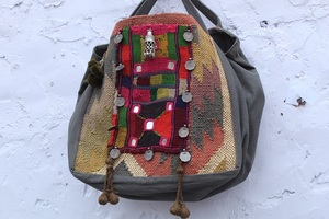 Jaipuri Modern Style Banjara <b>Bag</b> - Handmade Indian Tribal <b>Patchwork</b> Tote with Mirror Work Anniversary Gift for Her - Product Image 2