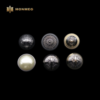 Boutons en alliage de zinc HONMEO, boutons à tige métallique, ornés, tendance, pour manteau, veste, vêtement, sac, vente en gros personnalisée