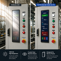 Modul LCD Bar IPS 7.8 Inci 400*1280 40Pin LVDS NV3051F1 1000Nits Dapat Dibaca di Bawah Sinar Matahari Lampu Latar LED Edge-Lit 60Hz HMI Industri